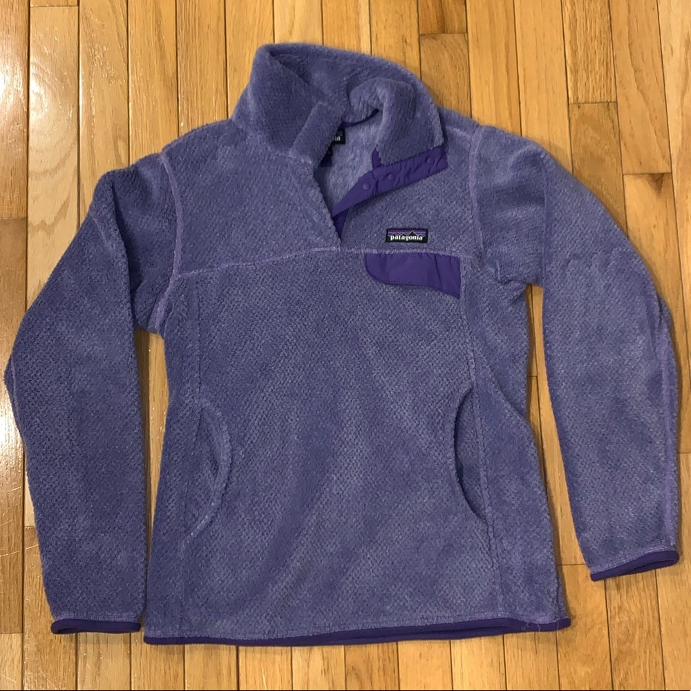 Patagonia Re-Tool Snap-T® Fleece Pullover (Purple)